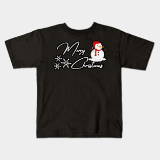 Merry Christmas snowmen Kids T-Shirt